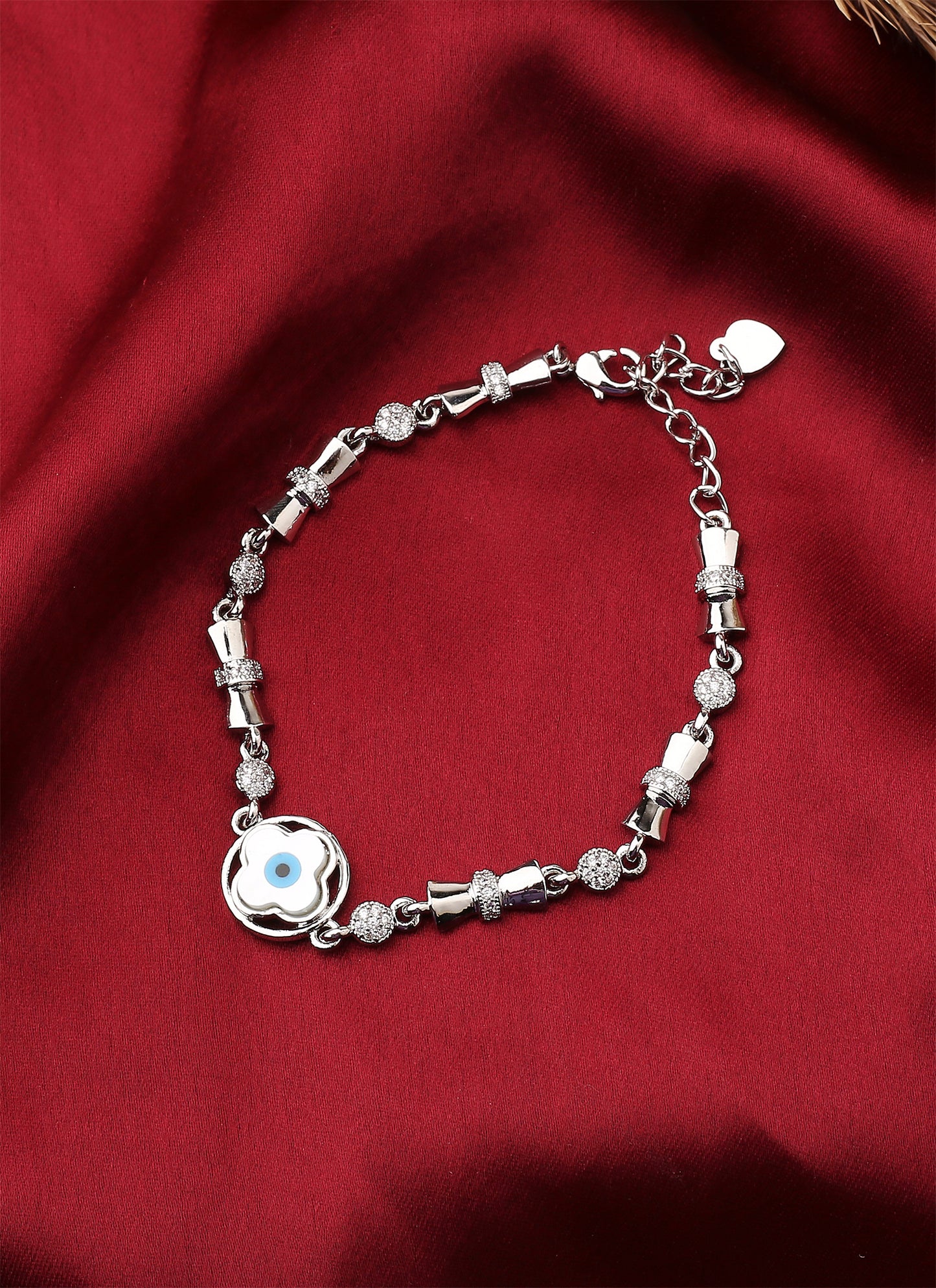 Silver Evil Eye Bracelet