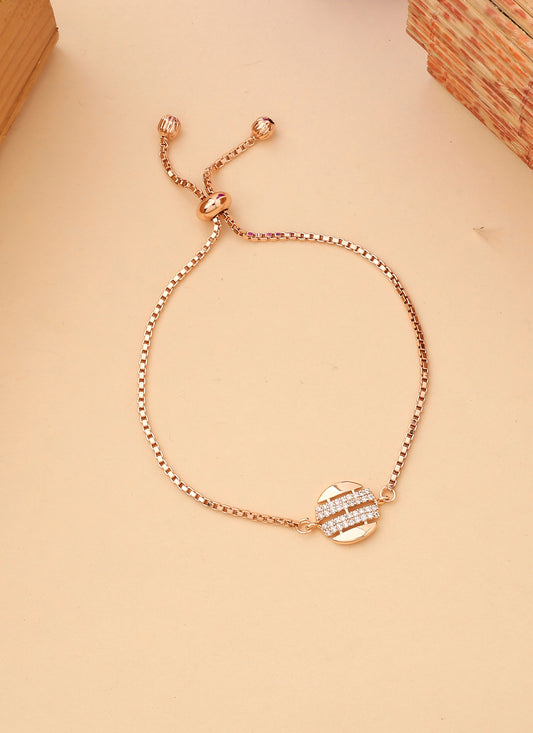 Rose Gold American Diamond Bracelet