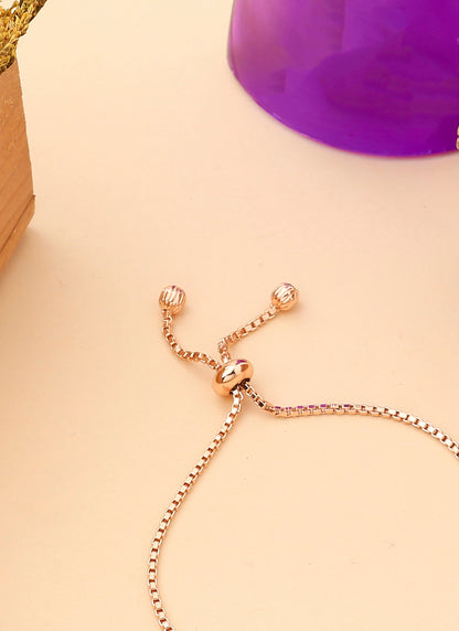 Rose Gold American Diamond Bracelet