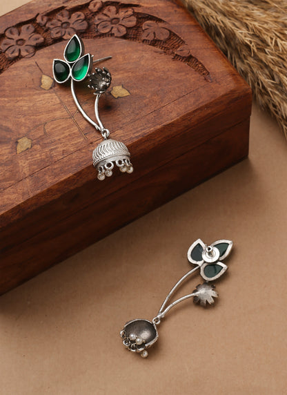 Leaf Shaped Long Earrings