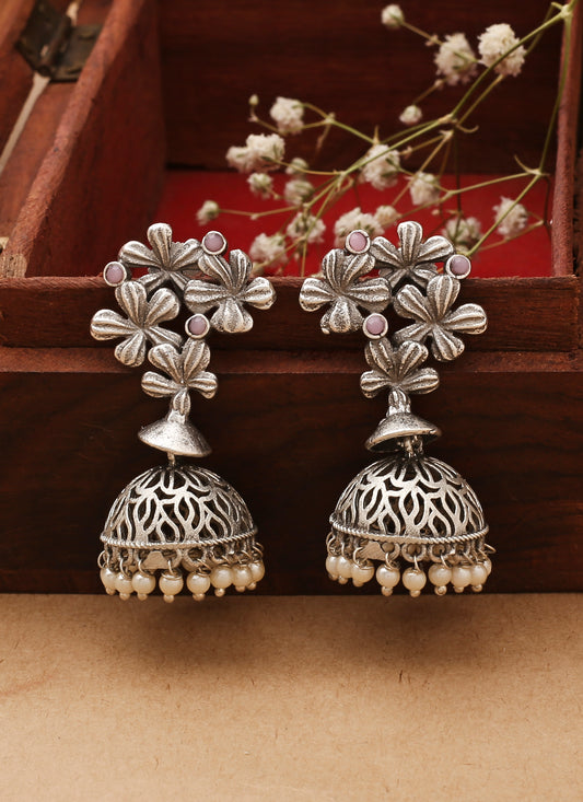 Silver Small Jhumkas