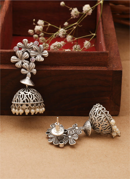 Silver Small Jhumkas
