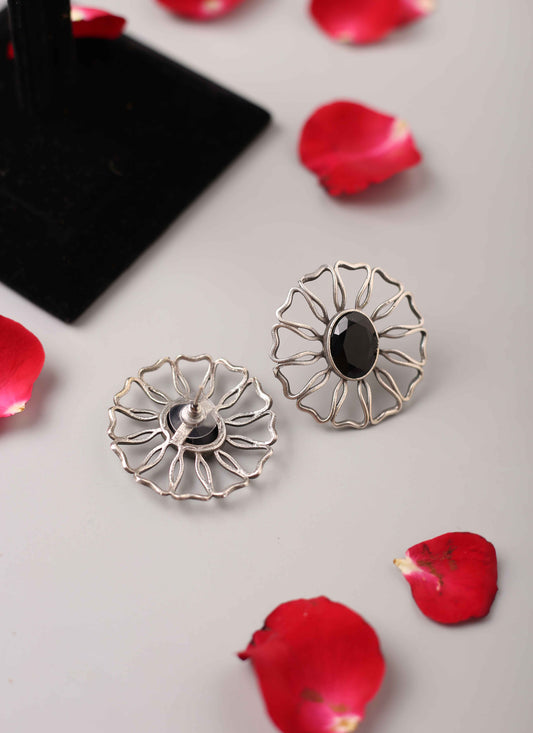 Black Stone Earrings