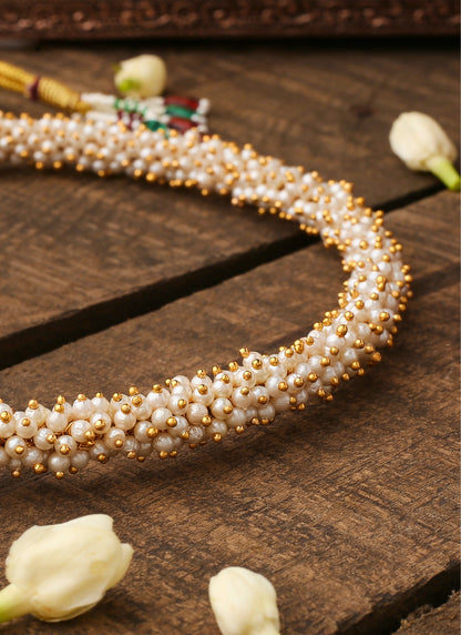 Round Kundan Necklace Set With Earrings