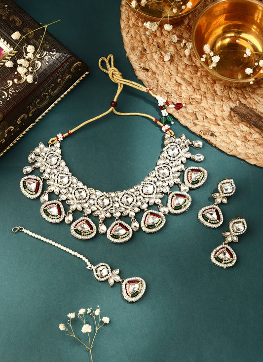 Ethereal Radiance Wedding Necklace Set