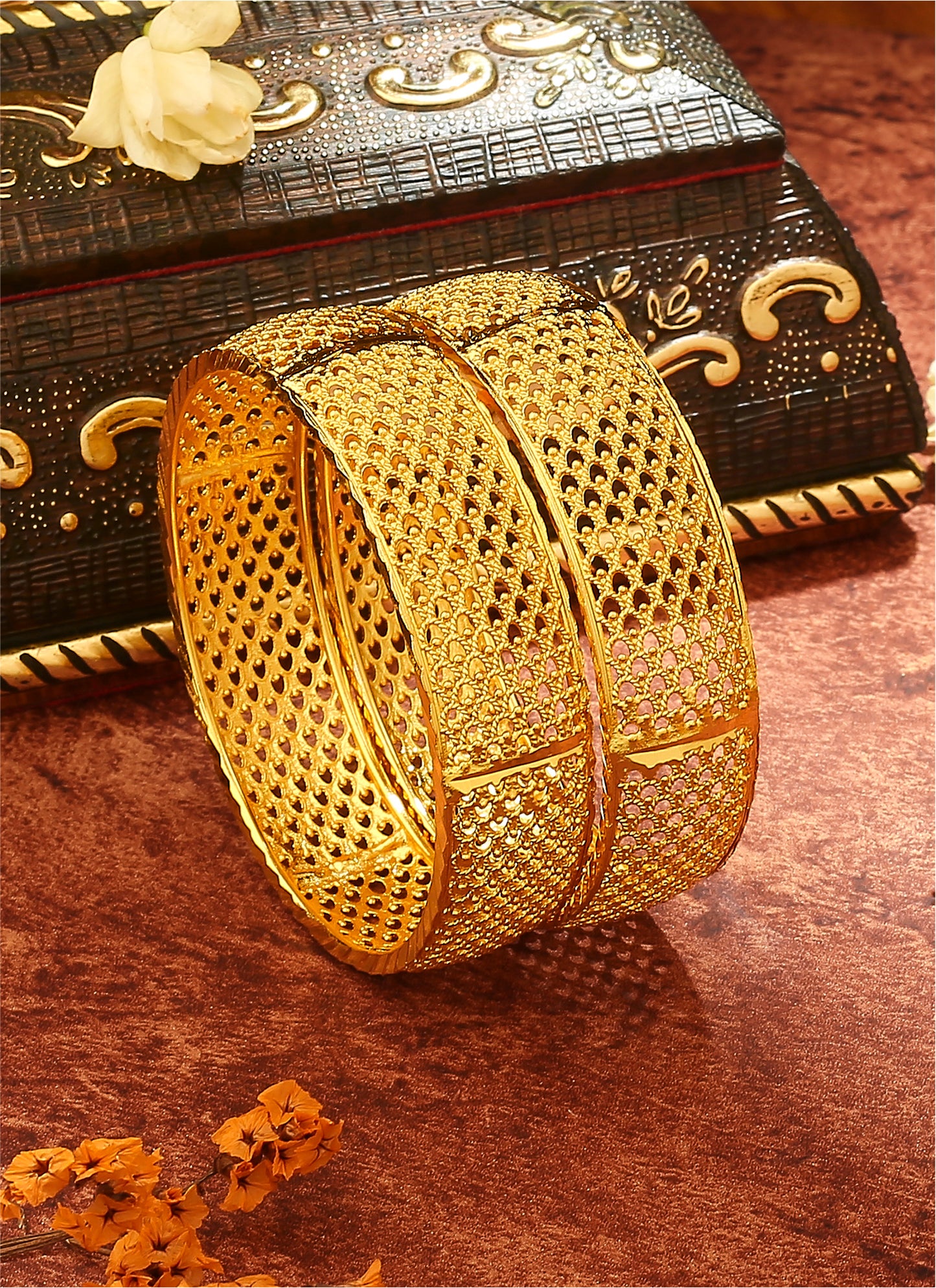 Stunning Gold-Plated Bangles for Traditional Ceremonies