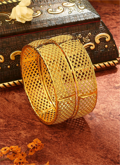 Stunning Gold-Plated Bangles for Traditional Ceremonies