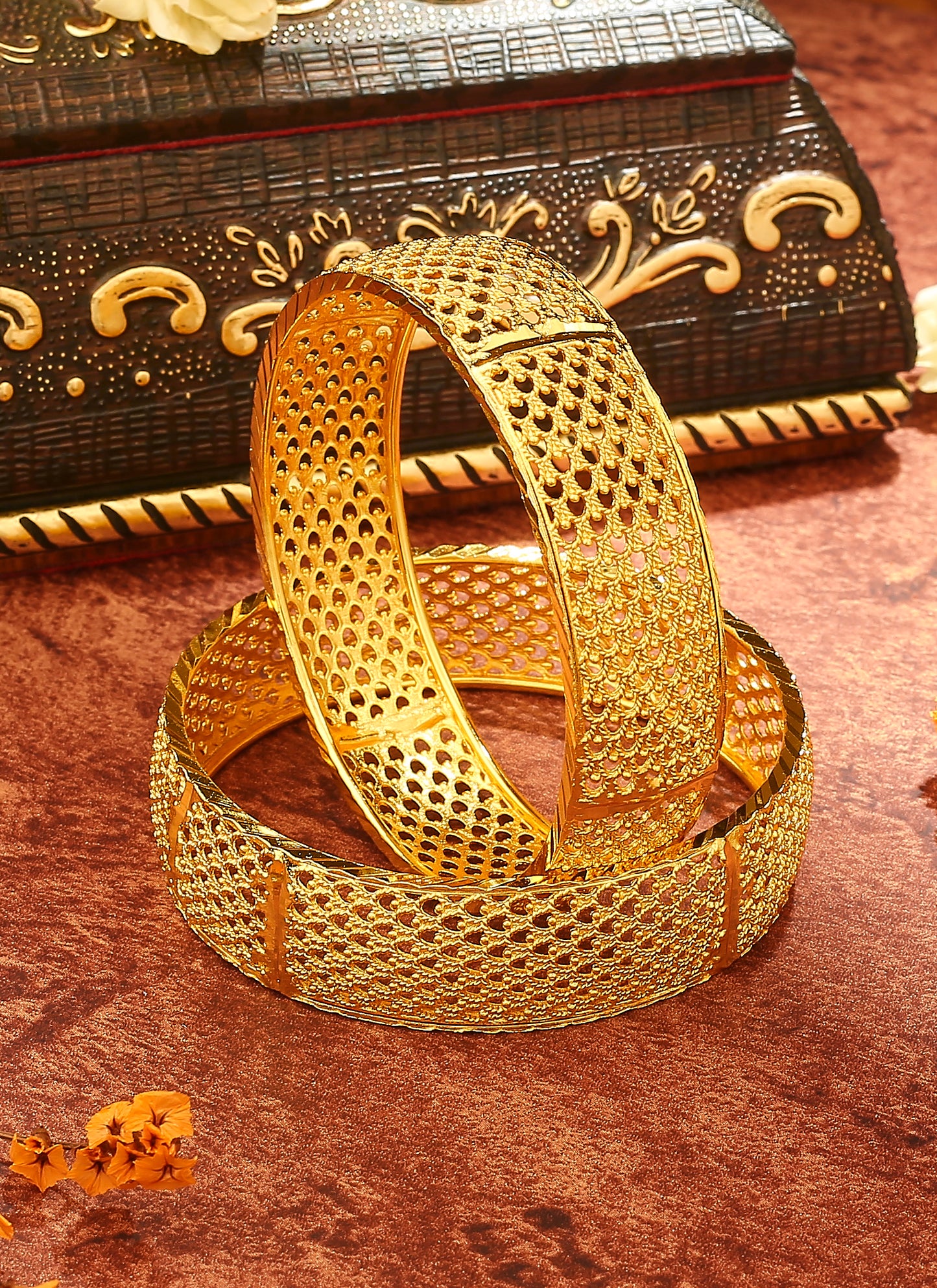 Stunning Gold-Plated Bangles for Traditional Ceremonies