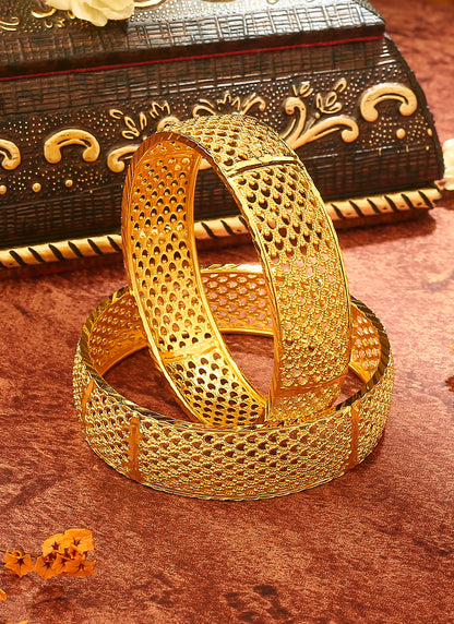 Stunning Gold-Plated Bangles for Traditional Ceremonies