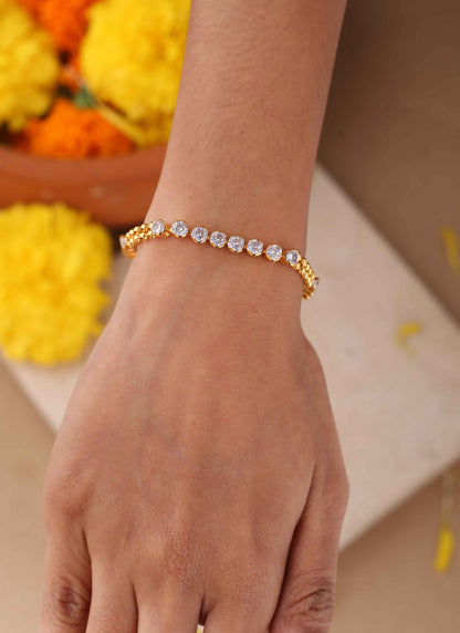 White Gold Plated Bracelet for Wedding