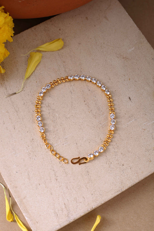 White Gold Plated Bracelet for Wedding