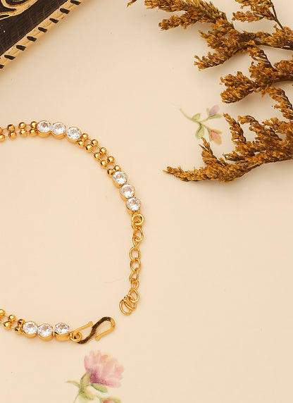White Gold Plated Bracelet for Wedding