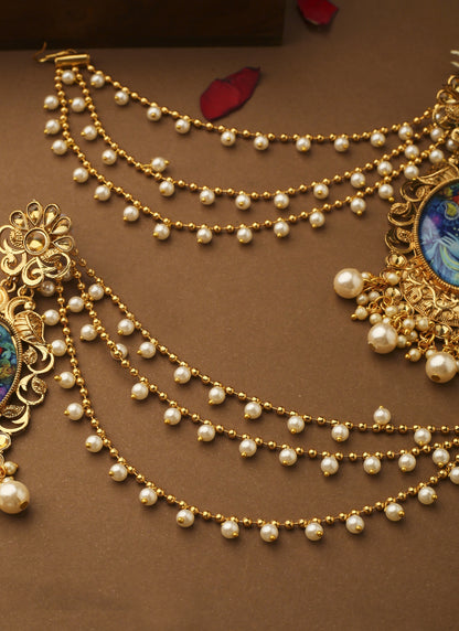 Krishna Motif Ear Chain