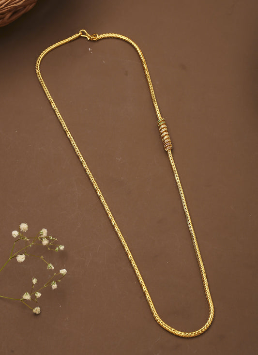 Yellow Gold Chain For Traditional Look