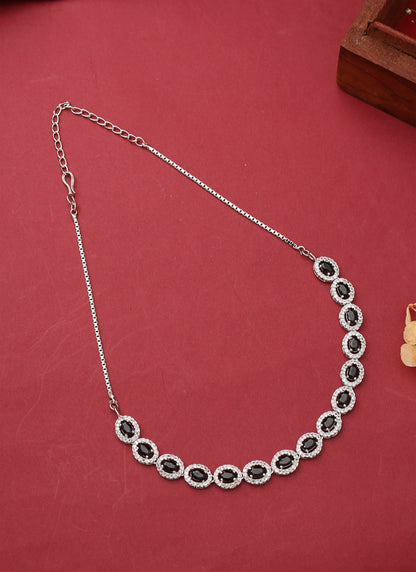 Pure Black Necklace & Earrings