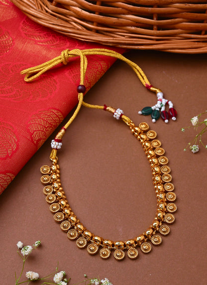 Yellow Gold Plated Necklace Set