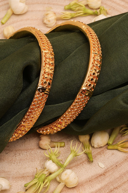 Gold-Plated Bangles Set