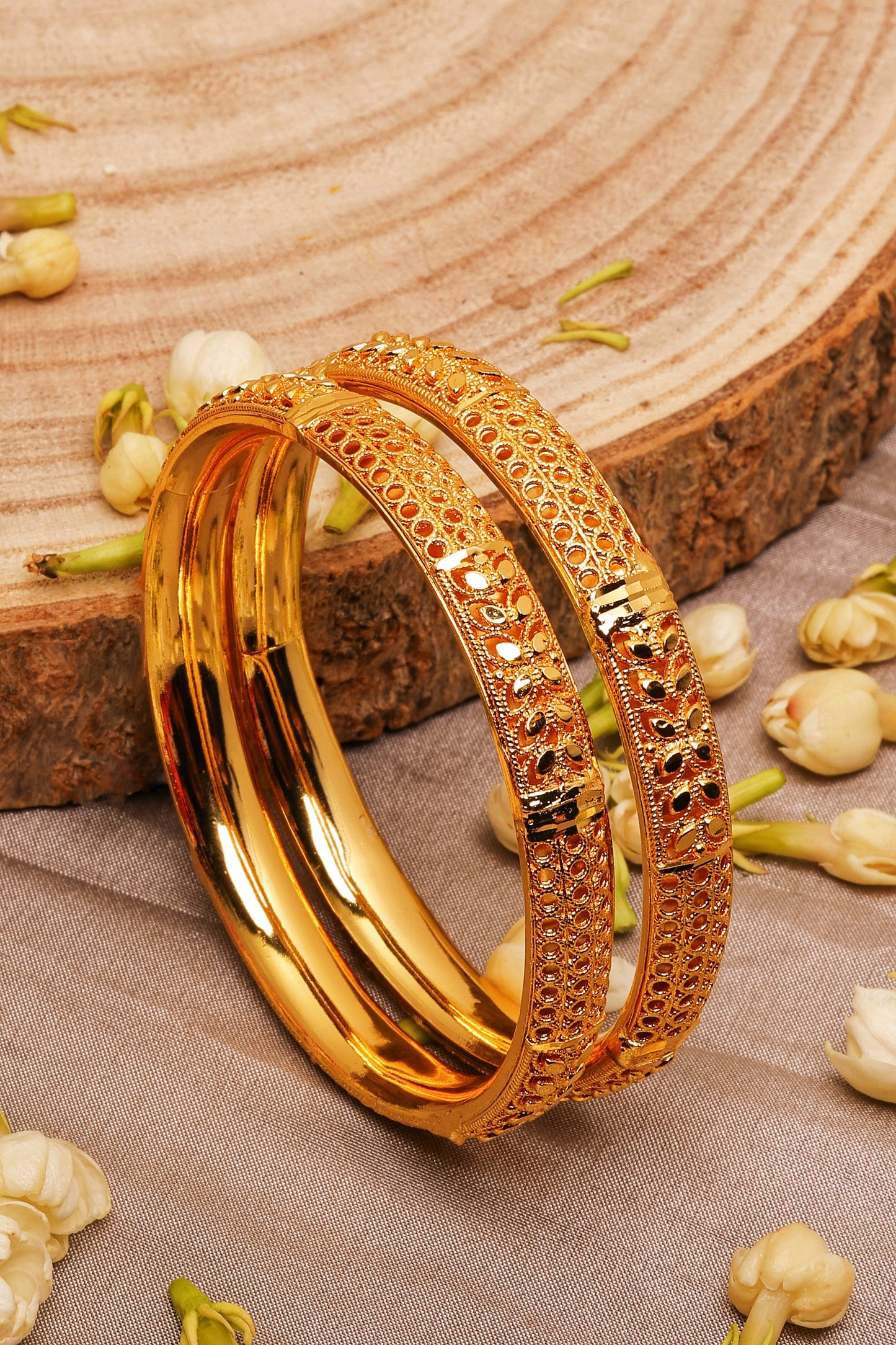 Gold-Plated Bangles Set
