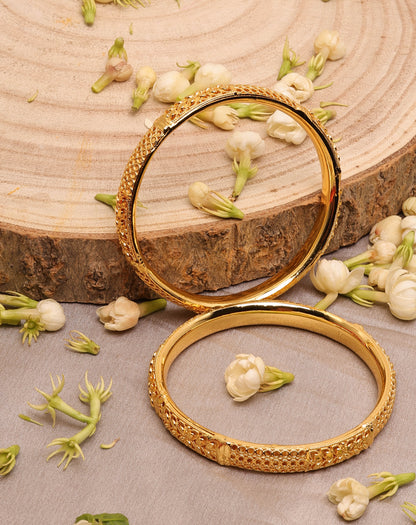 Gold-Plated Bangles Set