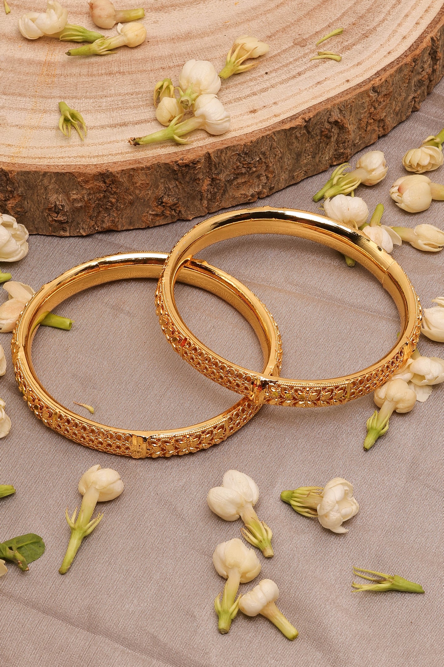 Gold-Plated Bangles Set
