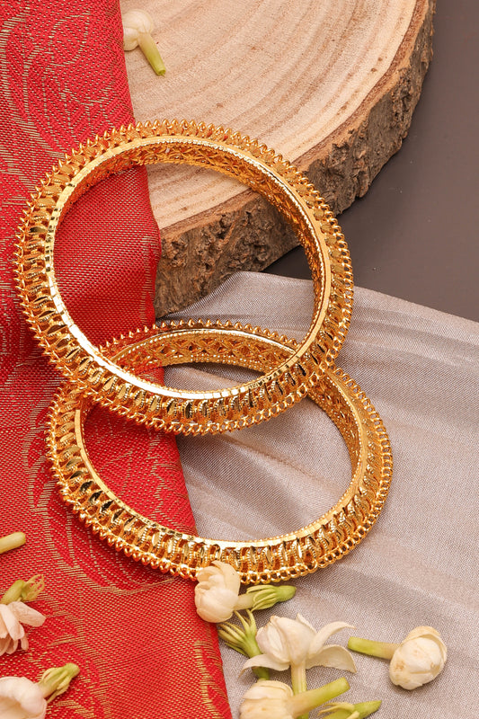 Gold-Plated Bangles Set Of 2