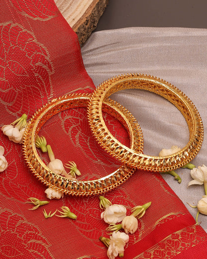 Gold-Plated Bangles Set Of 2