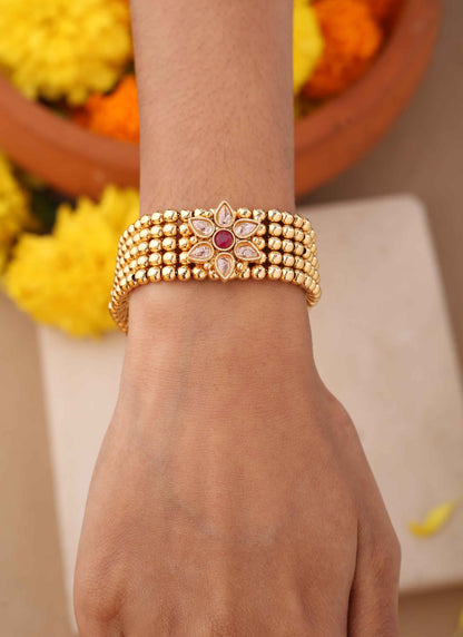 Simple Gold Plated Bracelet
