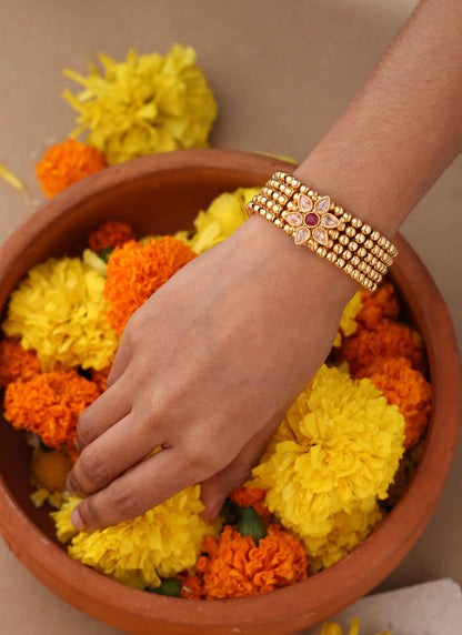 Simple Gold Plated Bracelet