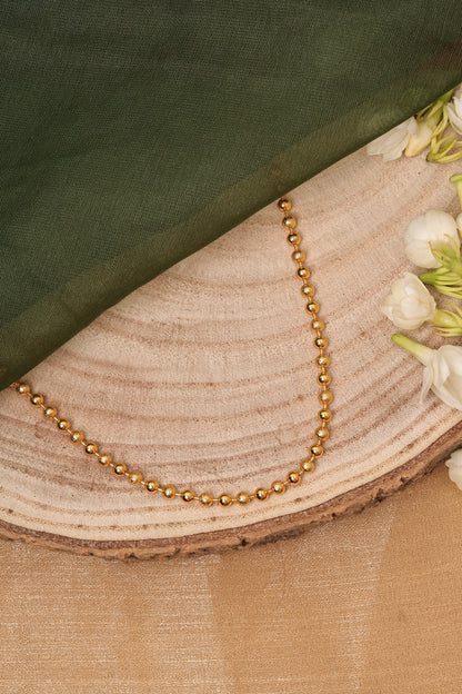 Gold Plated Necklace with Beads