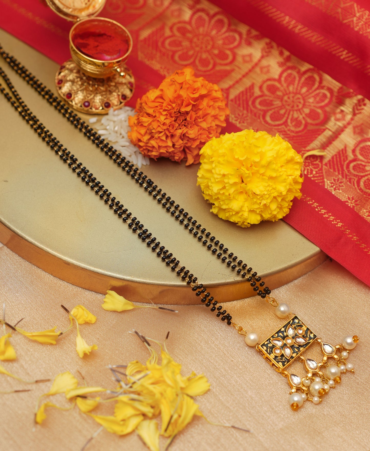 Meenakari Pendant Mangalsutra