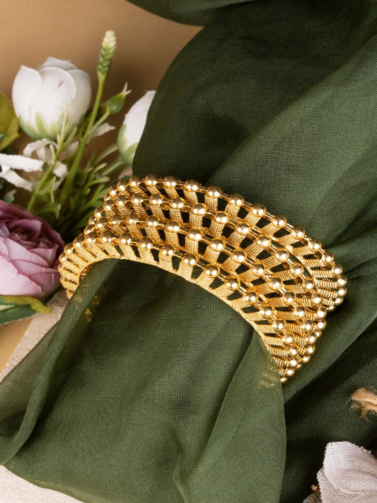 Traditional South Indian Gold Plated-Plated Bangles Set