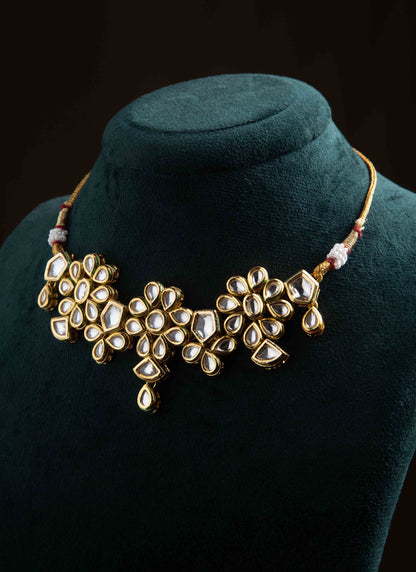 Floral Kundan Necklace Set