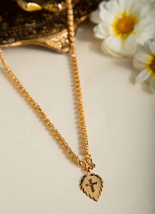 Golden Mangalsutra with Cross Pendant