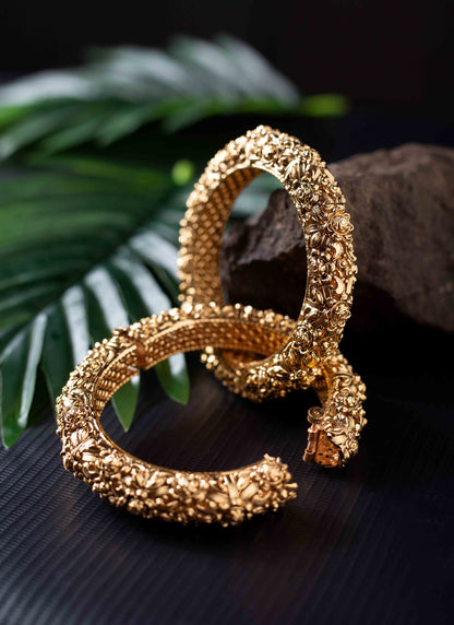 Traditional Gold-Plated Bangles Set of 2