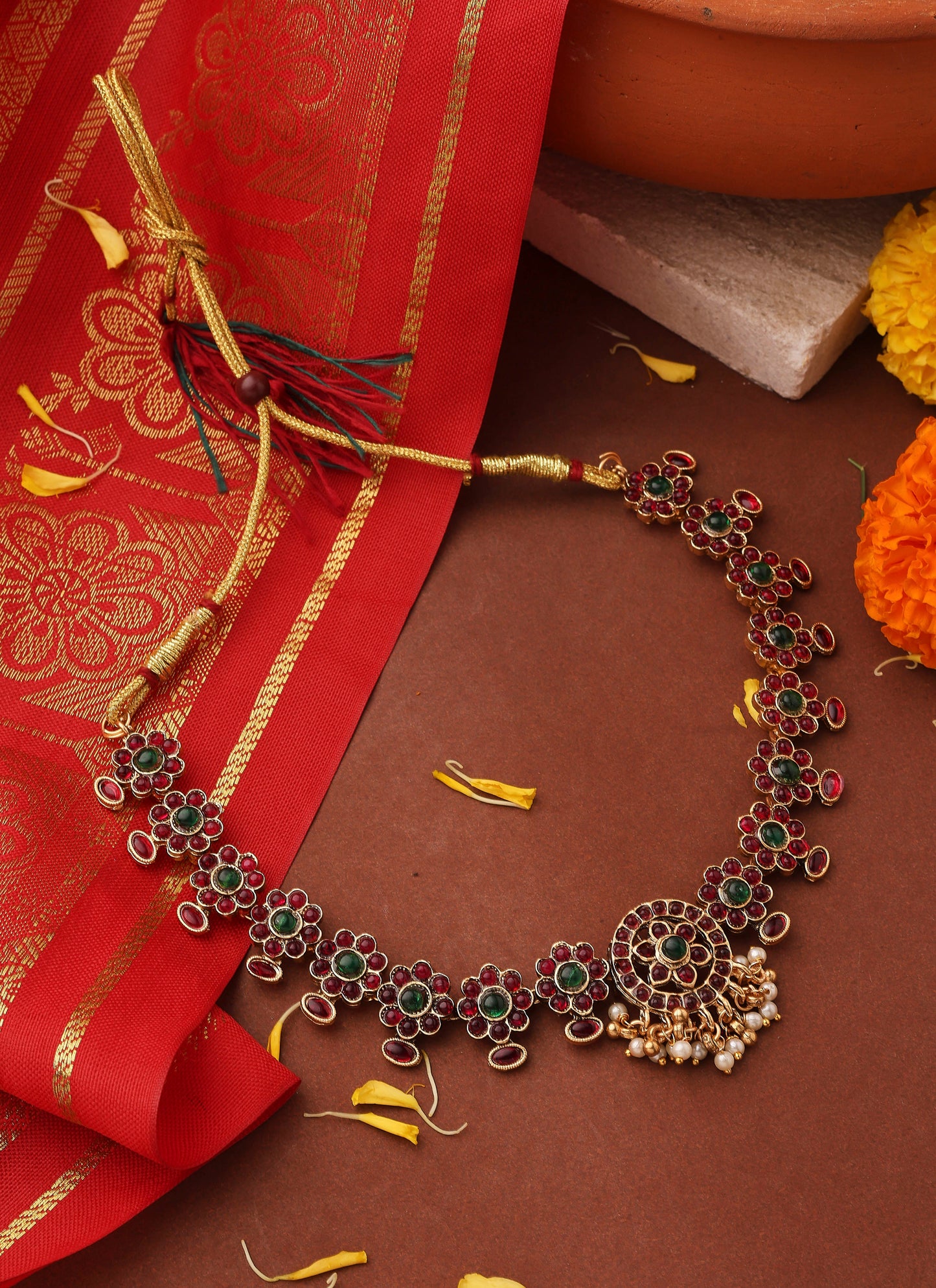 Gold-Plated Kemp Necklace Set