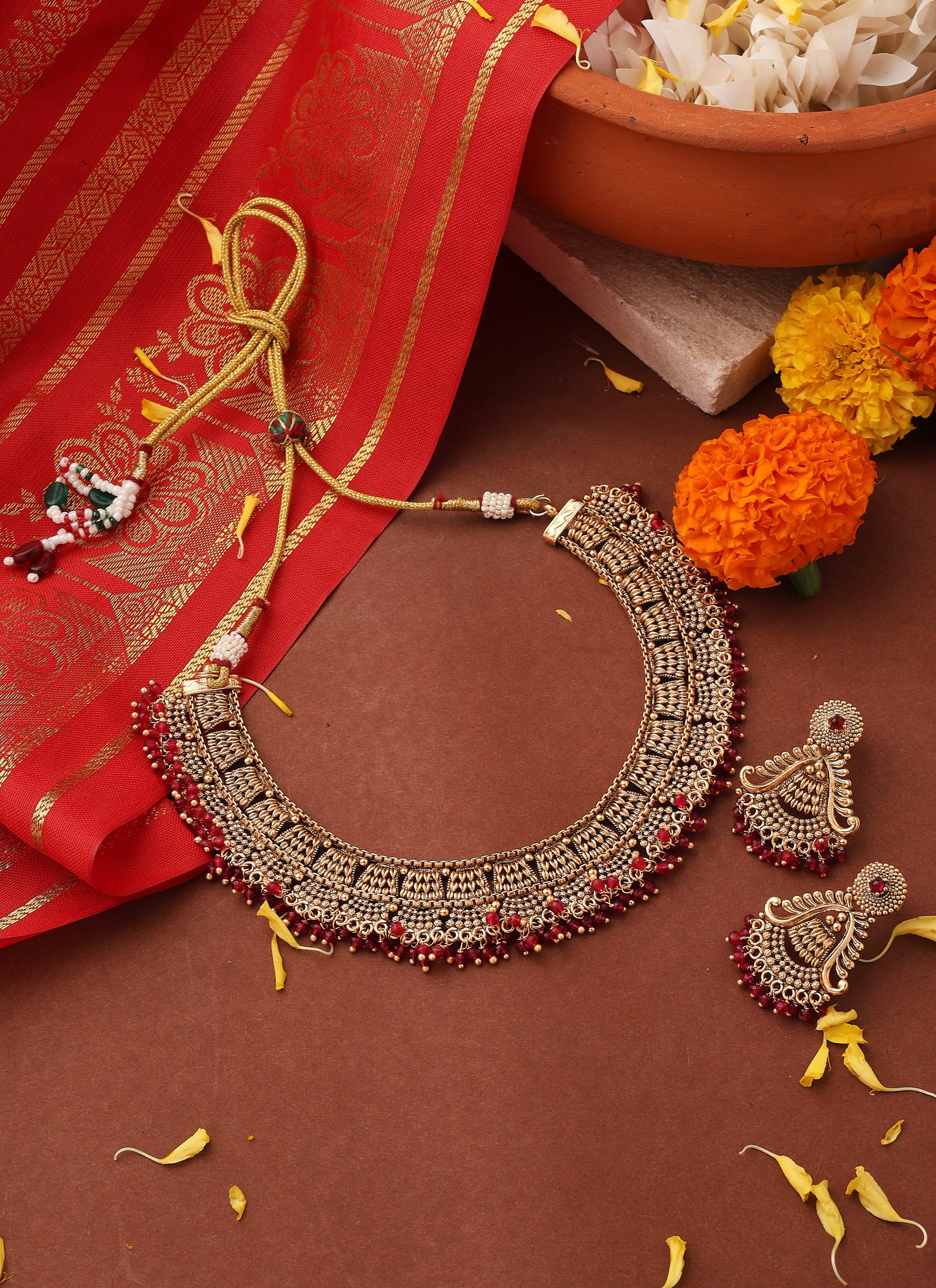 Choker Set Temple Jewellery