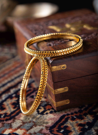 Set of 4 Gold-Plated Bangles and Bracelets