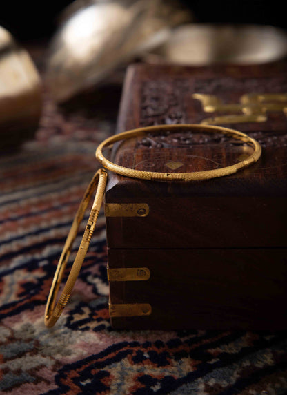 Gold-Plated Bangle Set