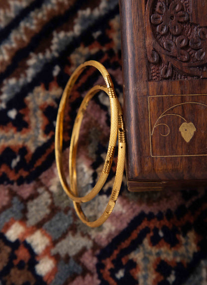 Gold-Plated Bangle Set