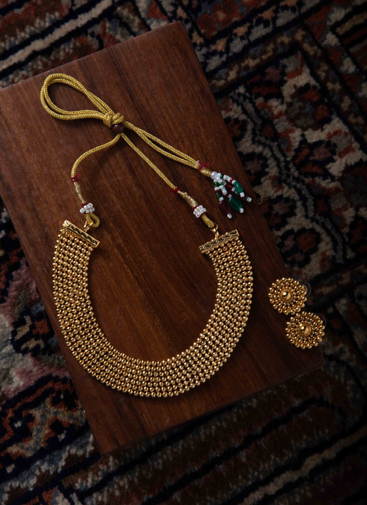 Gold Plated South Indian Designer Necklace Sets