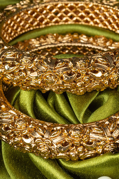 Traditional Gold-Plated Bangles Set of 2