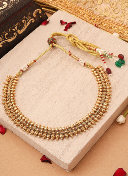 Golden Heritage Curved Necklace Set