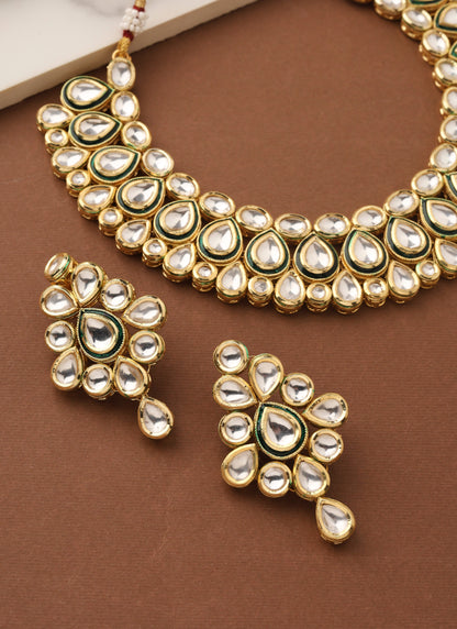 Gold Kundan High Necklace