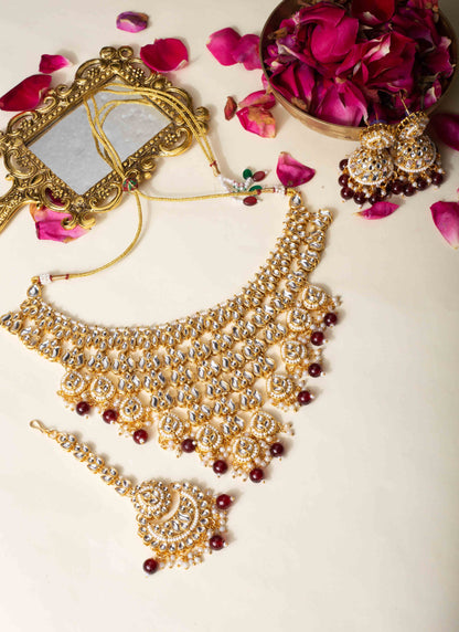 Kundan Pearl Bridal Choker Set