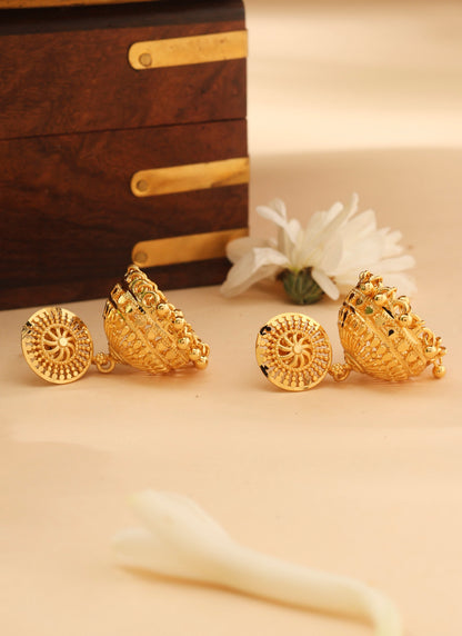 Radiant Gold Jhumkas