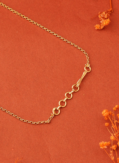 Green Stone Necklace with Rose-Shaped Beads