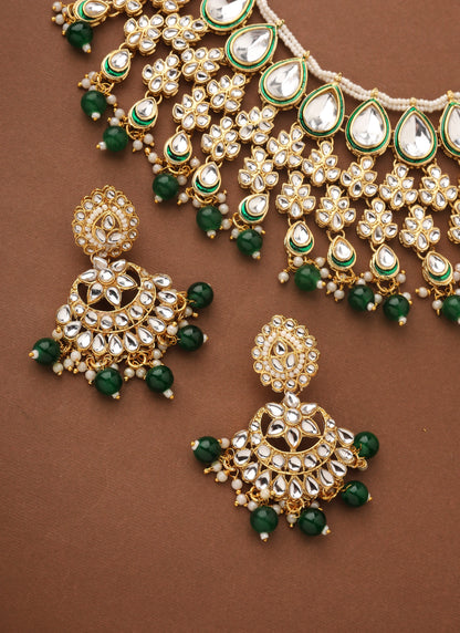 High Neck Kundan Necklace Set