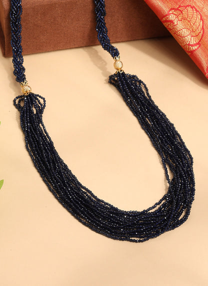 Multi Strand Black Bead Necklace