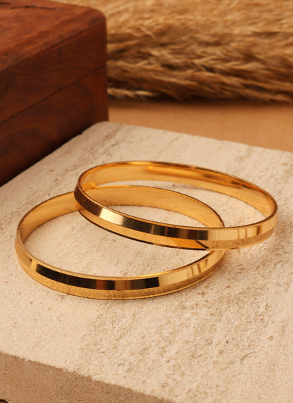 Timeless Elegance Gold-Plated Bangles