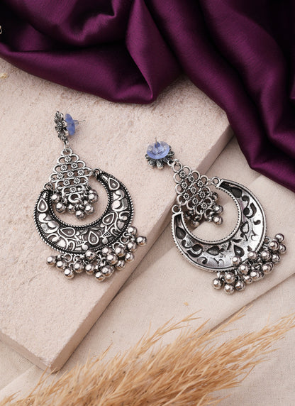 Oxidized Earrings with Ghungroo for Navratri